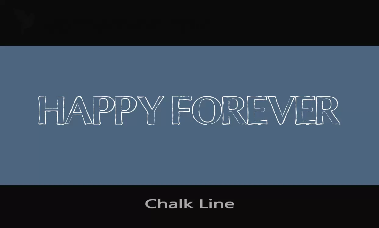 「Chalk-Line」字体效果图