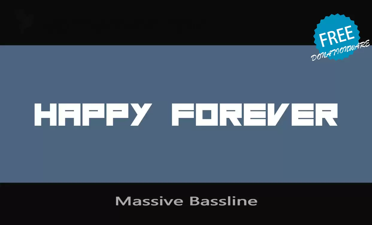 「Massive-Bassline」字体效果图