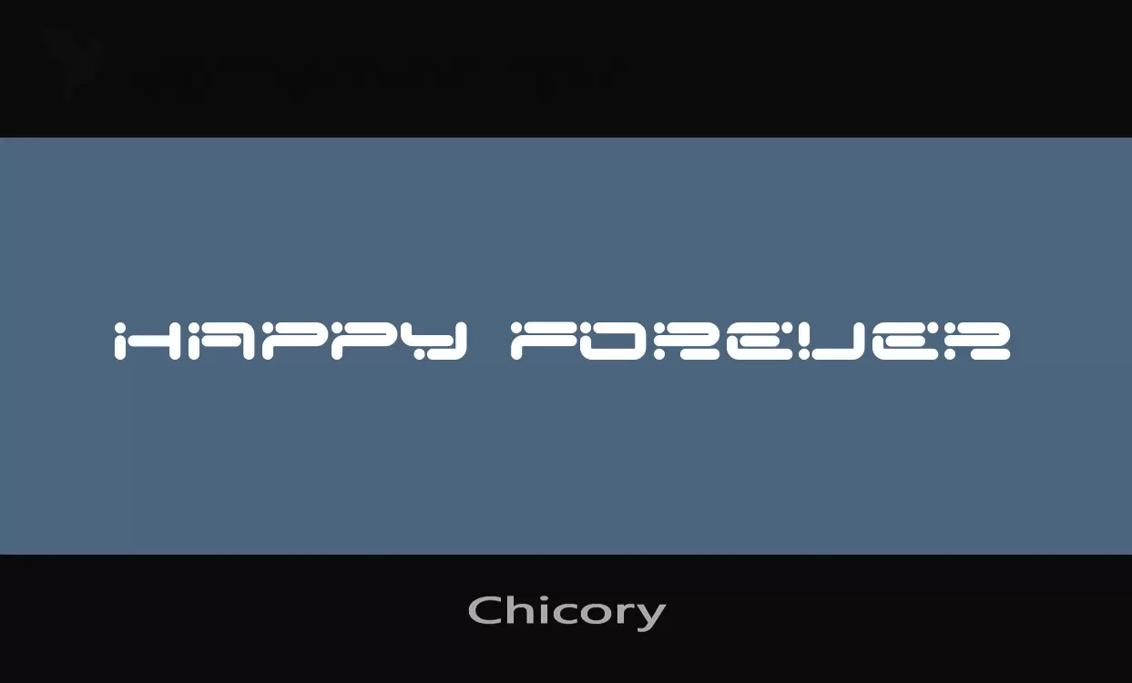 Font Sample of Chicory