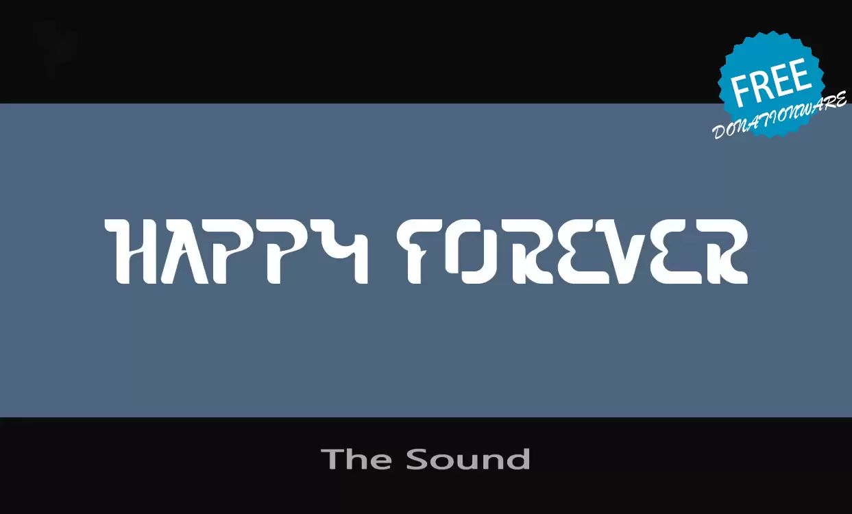 Font Sample of The-Sound