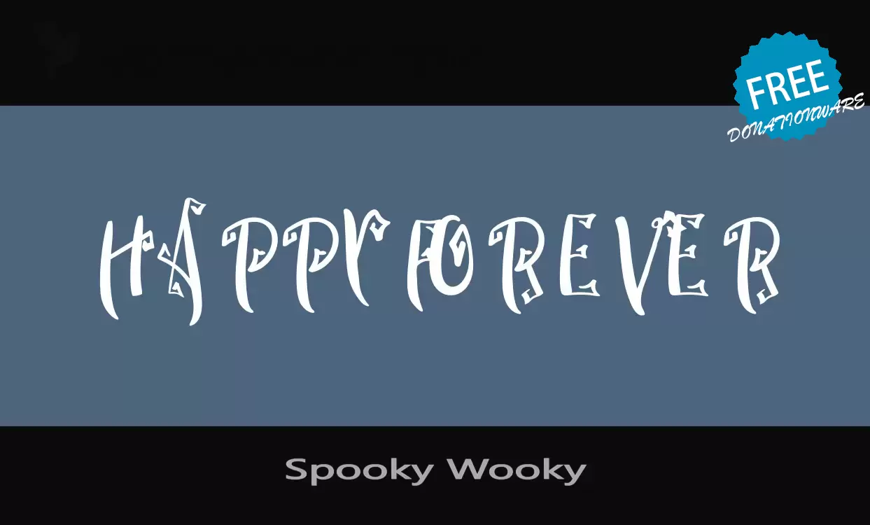 Font Sample of Spooky-Wooky