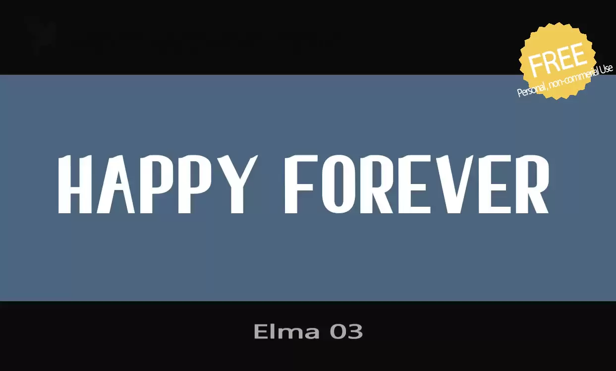 Font Sample of Elma-03