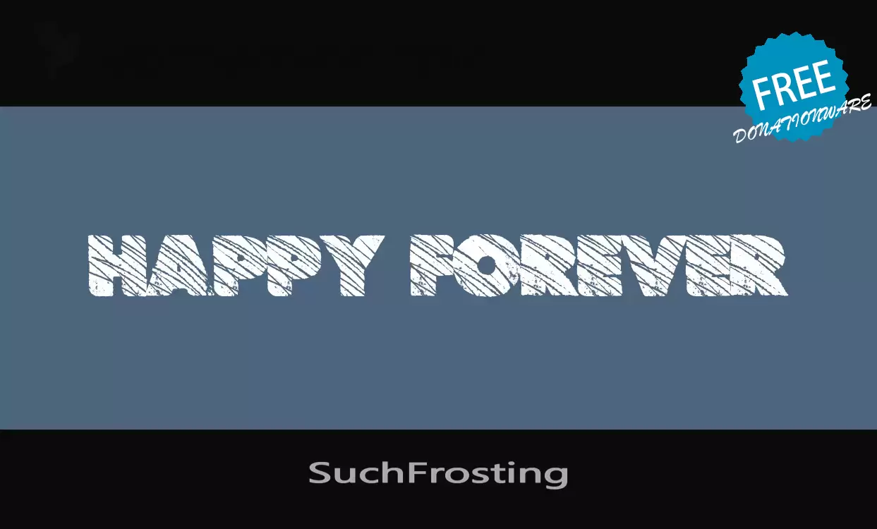 Font Sample of SuchFrosting