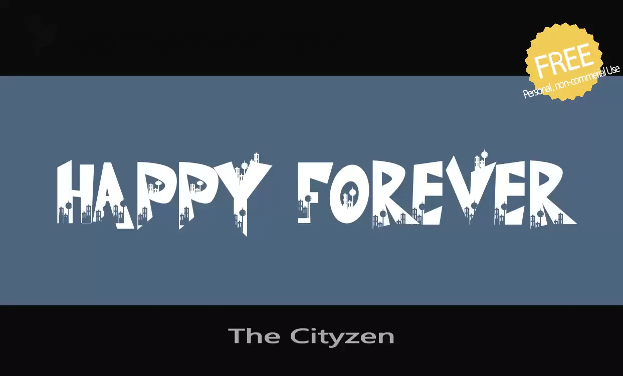 Font Sample of The-Cityzen