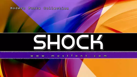 「Shock」字体排版样式