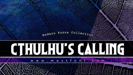 「Cthulhu's-Calling」字体排版图片