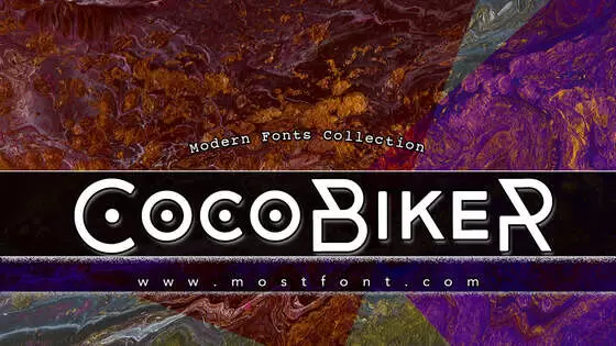 「CocoBikeR」字体排版样式