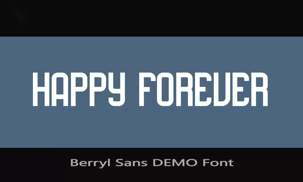 「Berryl-Sans-DEMO-Font」字体效果图