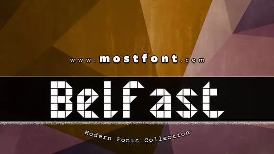 「Belfast」字体排版图片