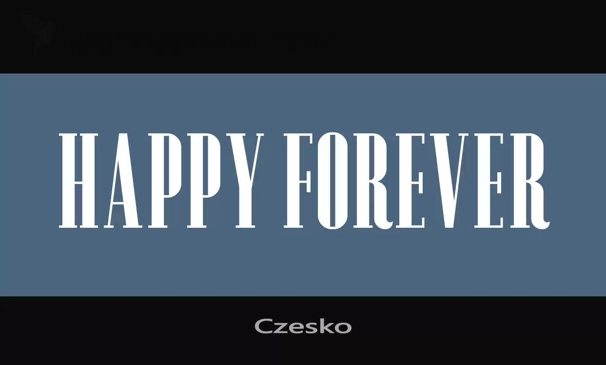 Font Sample of Czesko