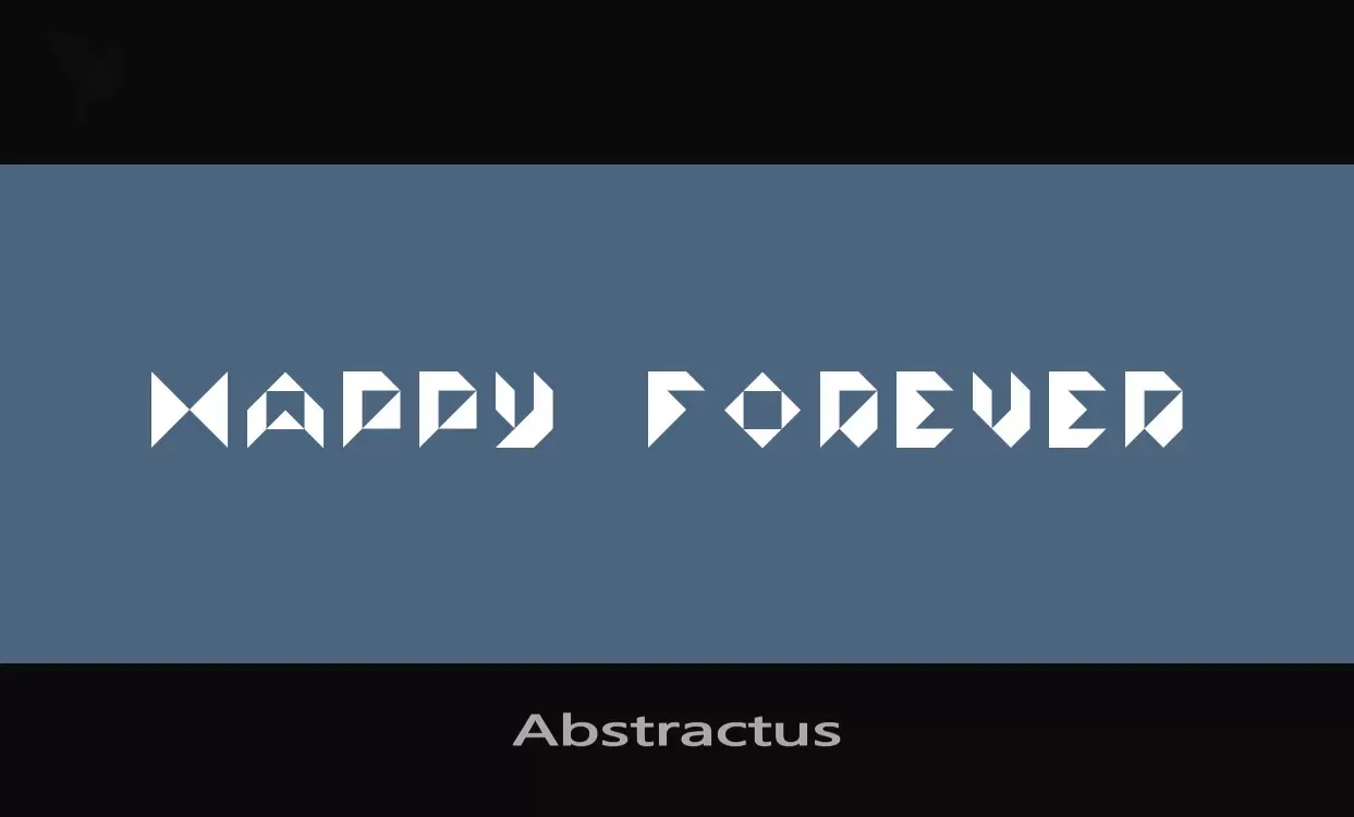 Font Sample of Abstractus