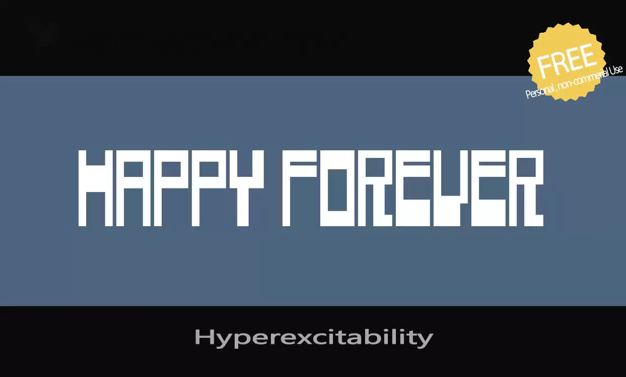 Font Sample of Hyperexcitability