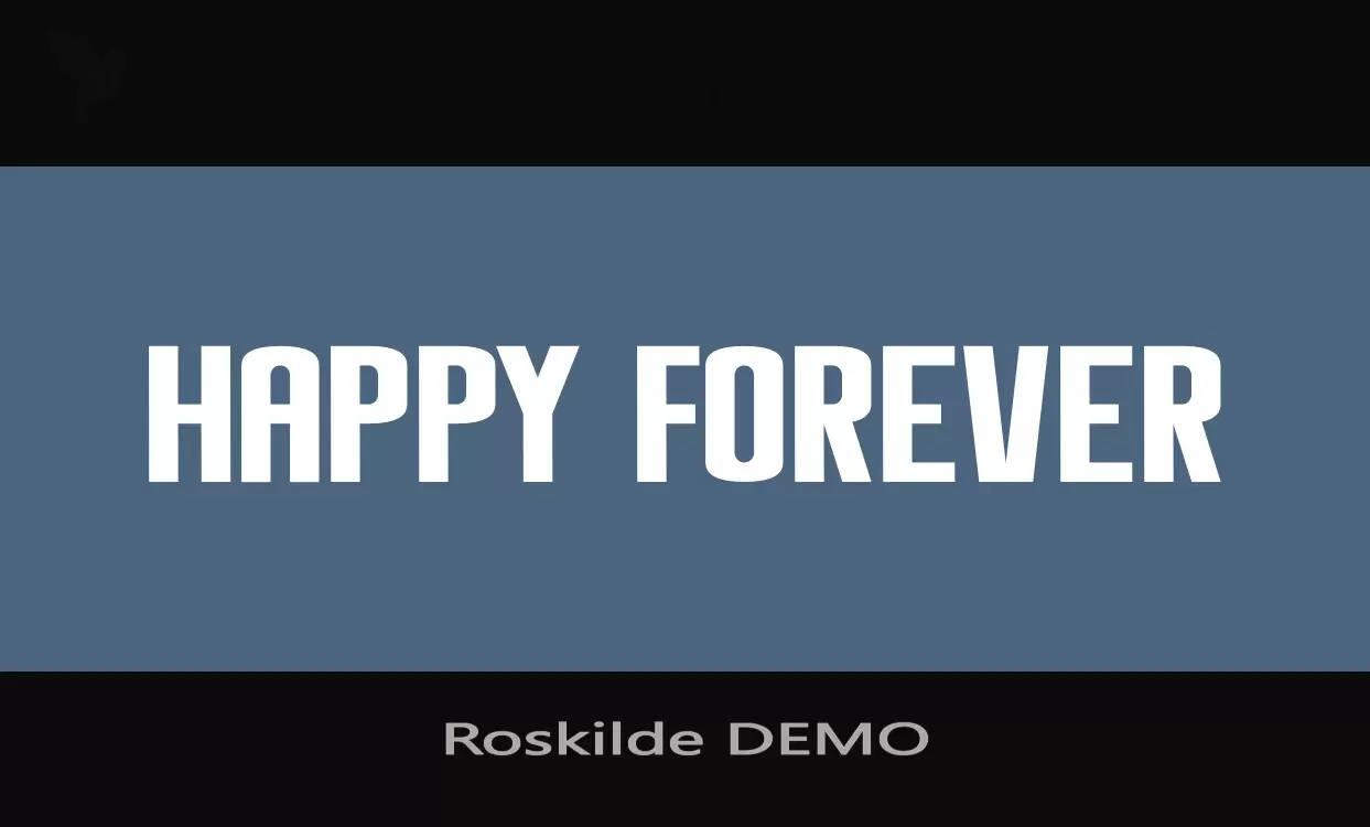 Font Sample of Roskilde-DEMO