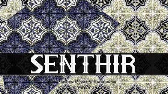 「SENTHIR」字体排版样式