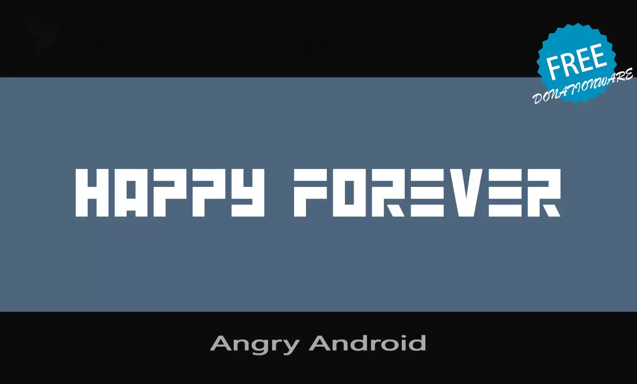 Font Sample of Angry-Android