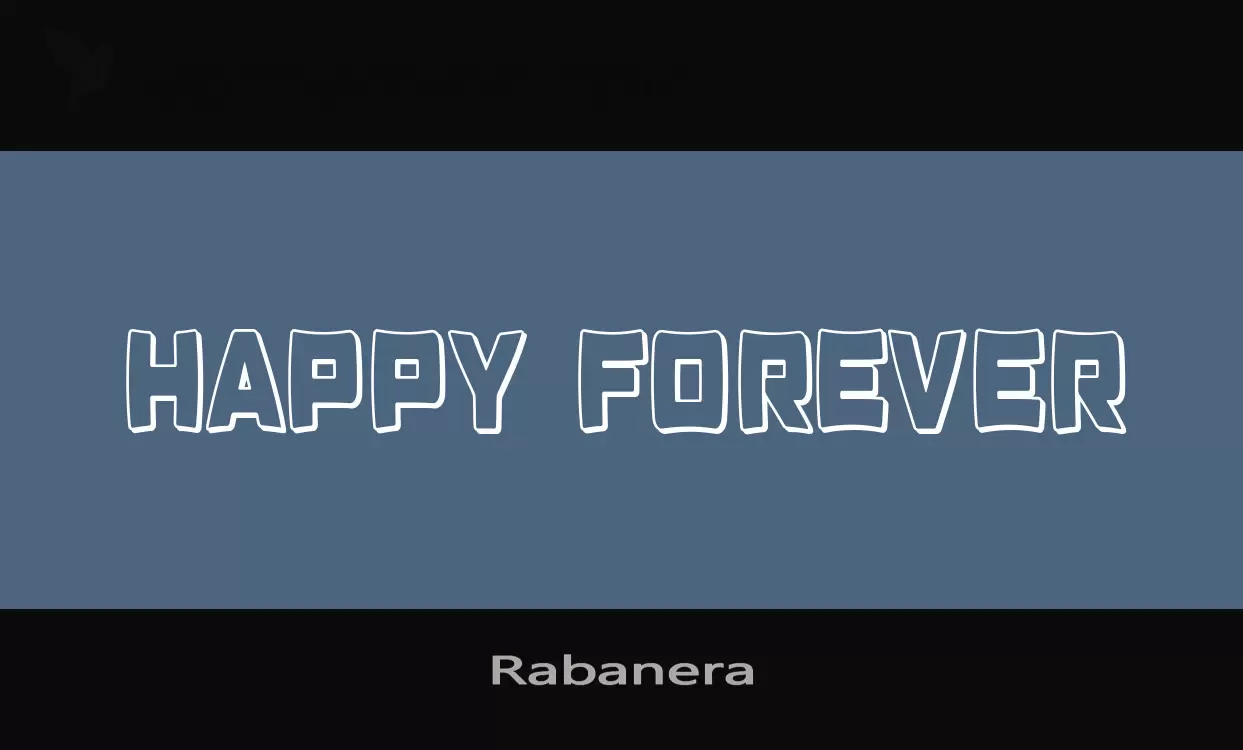 Font Sample of Rabanera