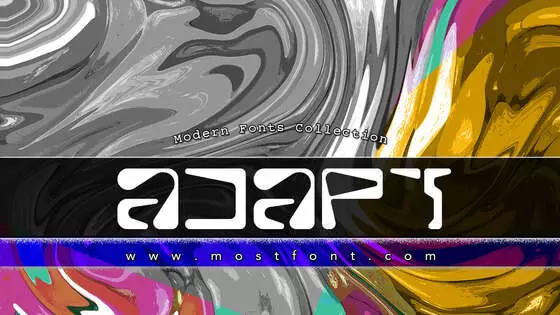 「ADAPT」字体排版图片