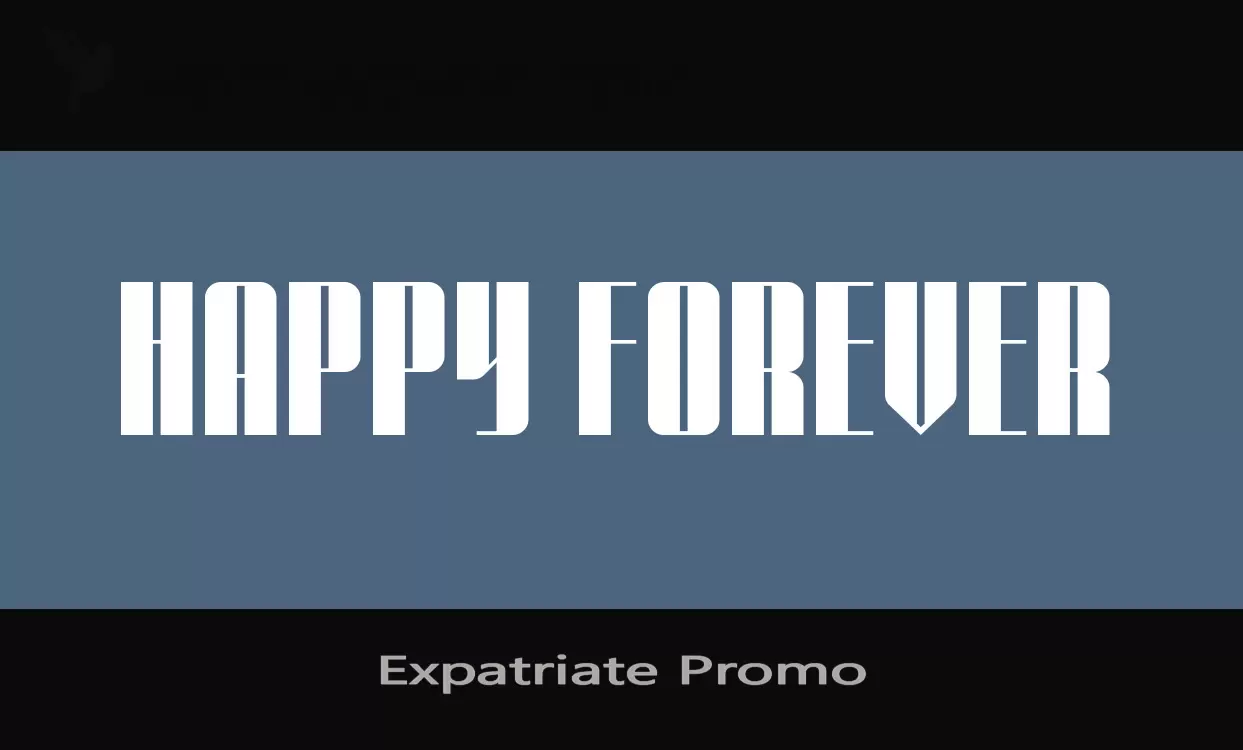 Font Sample of Expatriate-Promo