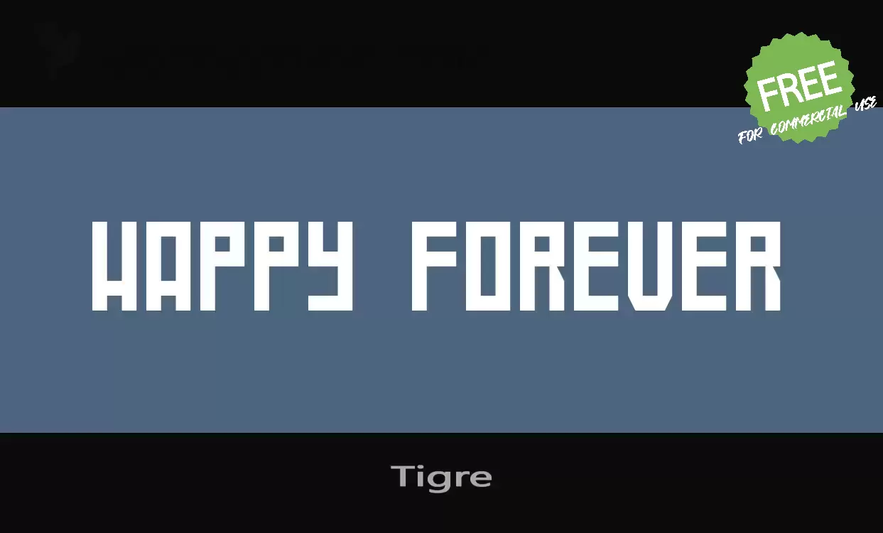 Font Sample of Tigre