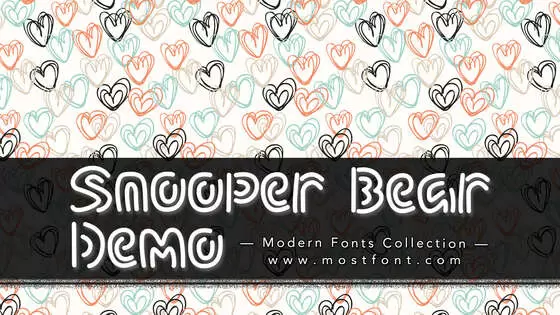 「Snooper-Bear-Demo」字体排版图片