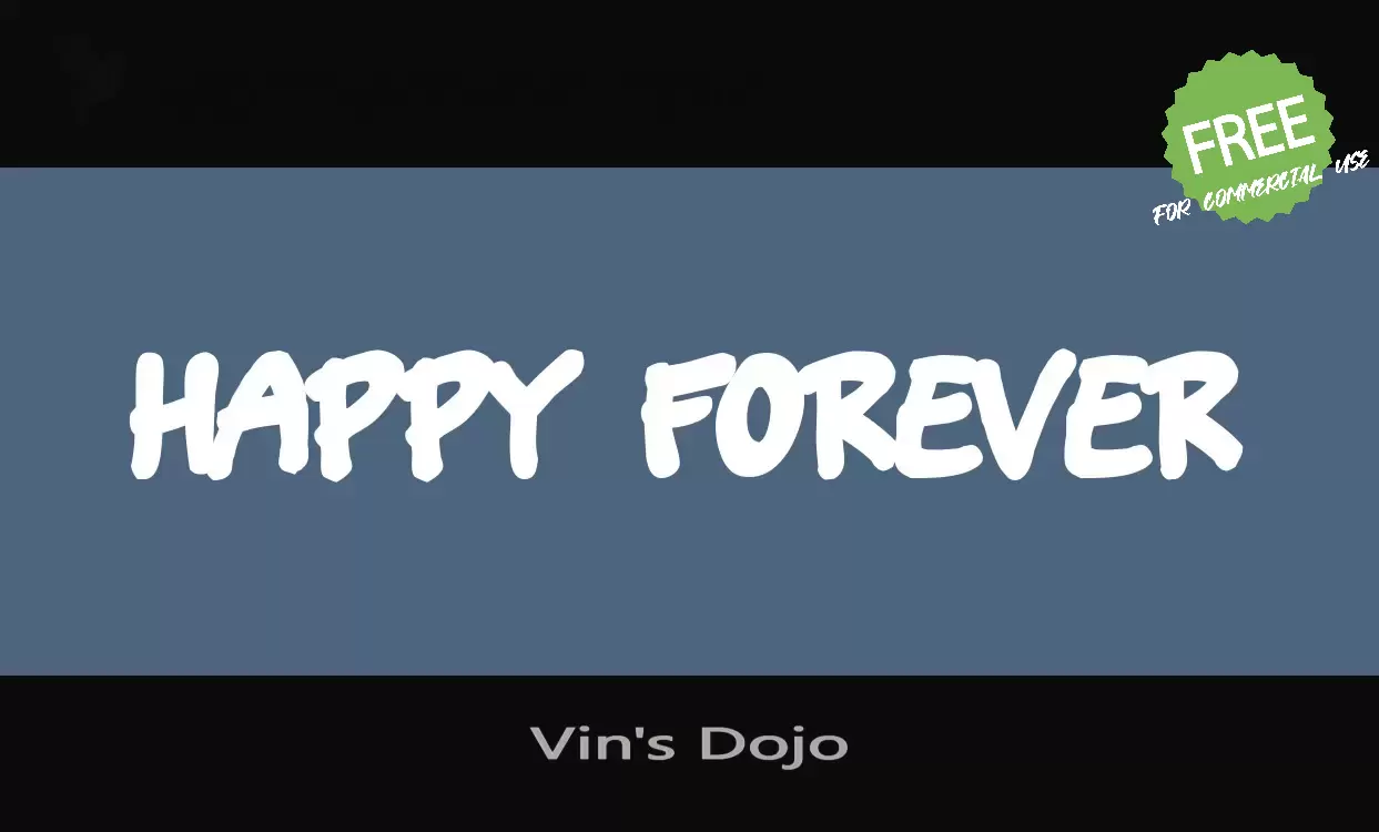 Font Sample of Vin's-Dojo