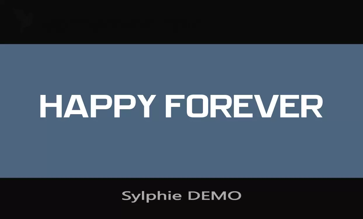 「Sylphie-DEMO」字体效果图