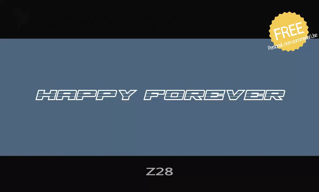 Font Sample of Z28