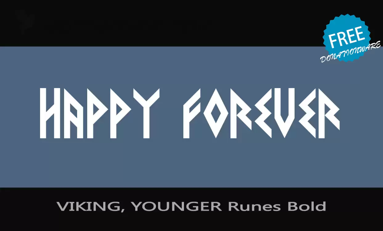 Font Sample of VIKING--YOUNGER-Runes-Bold