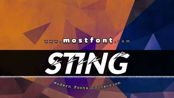 Typographic Design of STING