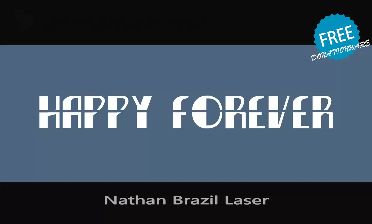 Font Sample of Nathan-Brazil-Laser