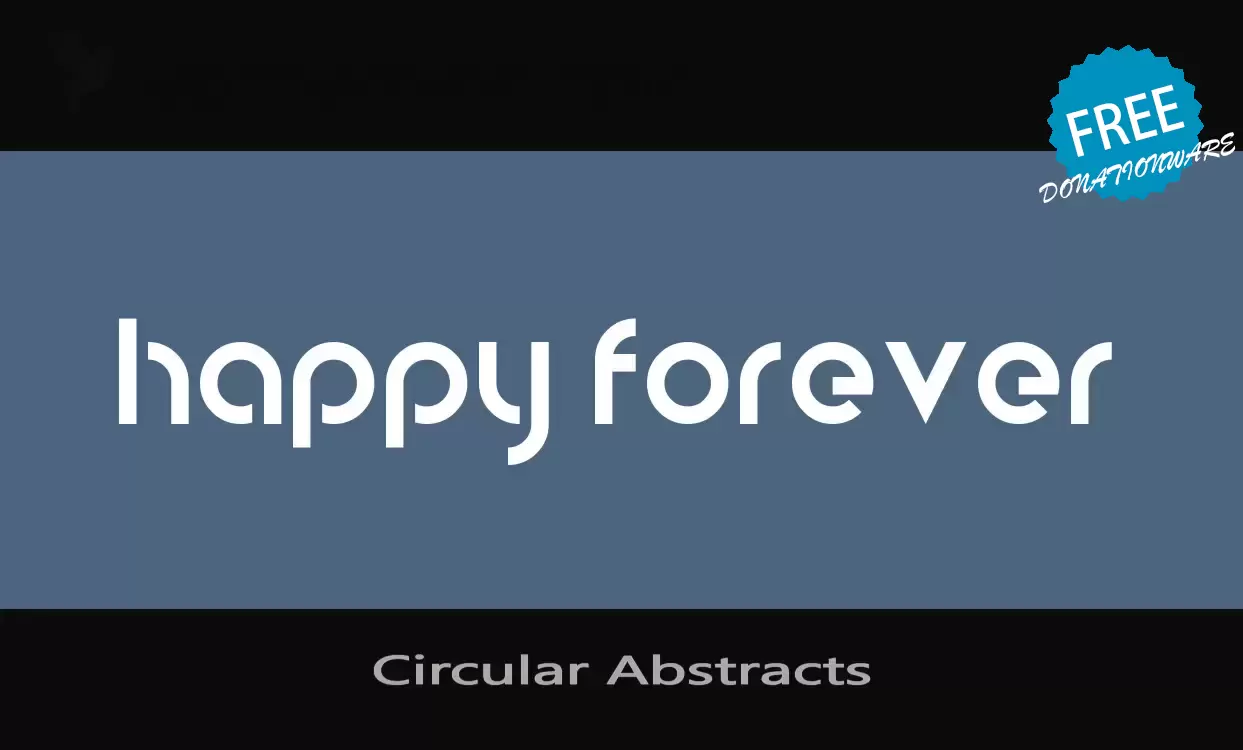 「Circular-Abstracts」字体效果图