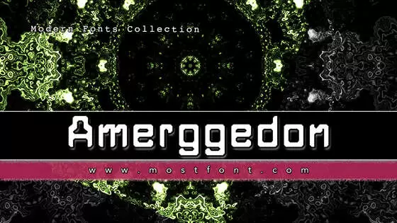 「Amerggedon」字体排版样式