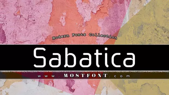 「Sabatica-Regular」字体排版图片