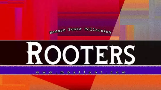 「Rooters」字体排版样式