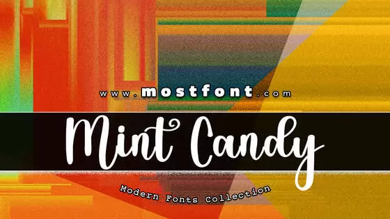 「Mint-Candy」字体排版图片