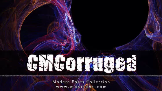 「CMCorruged」字体排版图片