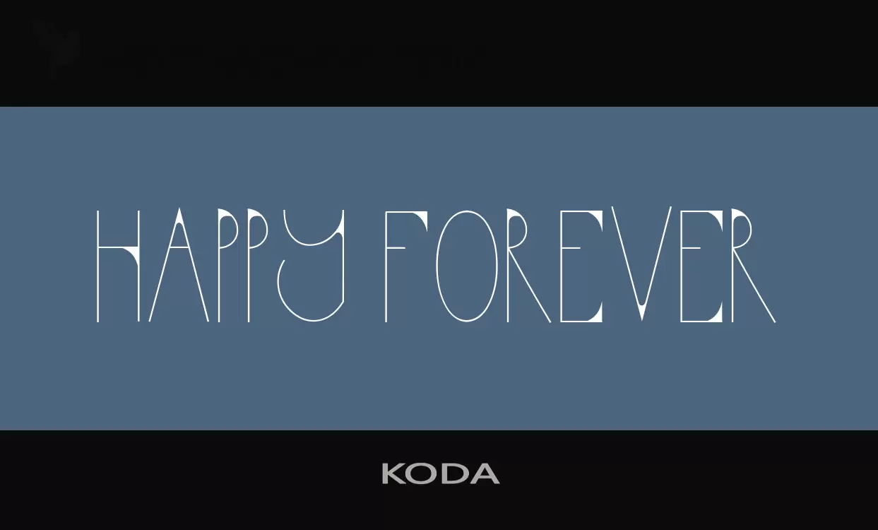 Font Sample of KODA