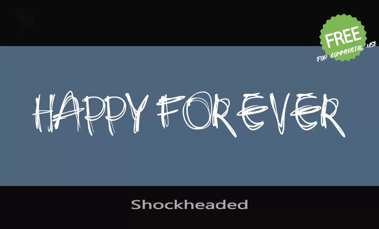 「Shockheaded」字体效果图