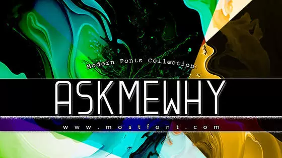 Typographic Design of ASKMEWHY