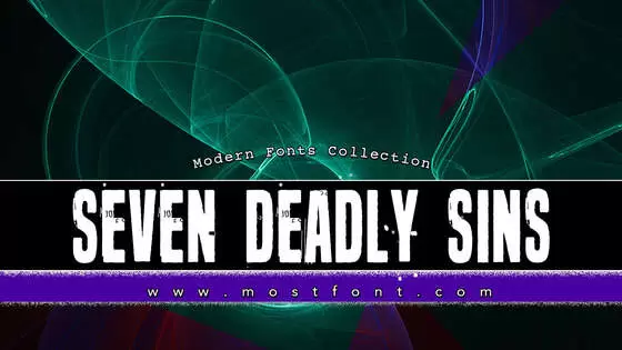 「Seven-Deadly-Sins」字体排版图片