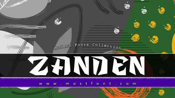 「Zanden」字体排版图片