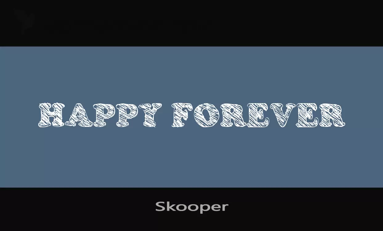 Font Sample of Skooper