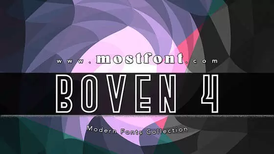 Typographic Design of BOVEN-4