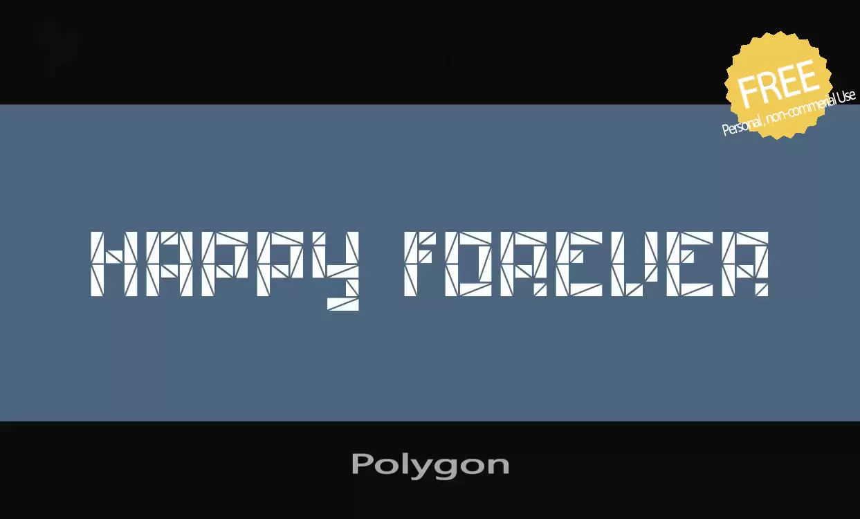 Font Sample of Polygon