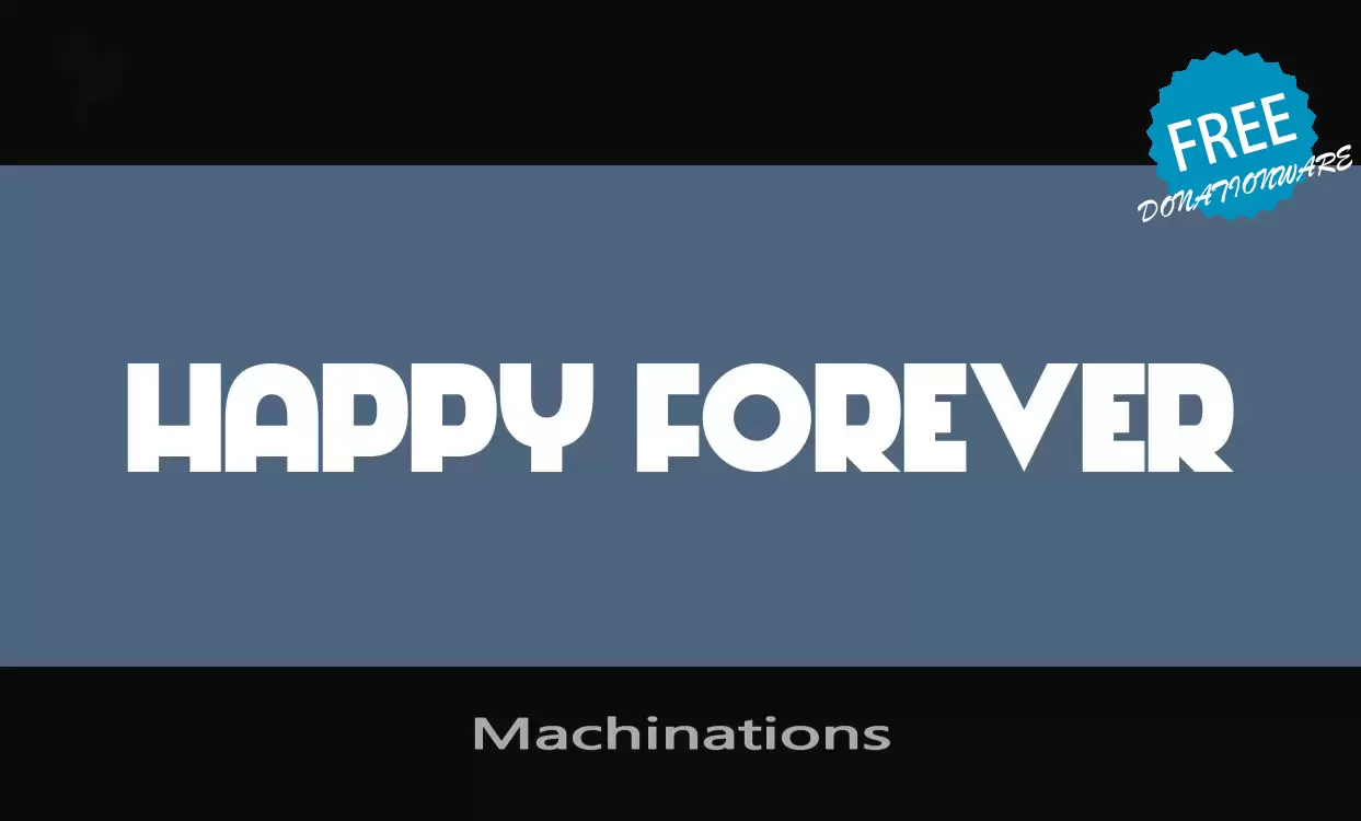 Font Sample of Machinations