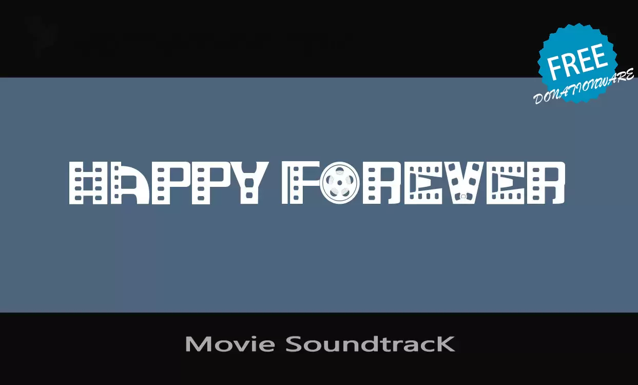 Font Sample of Movie-SoundtracK