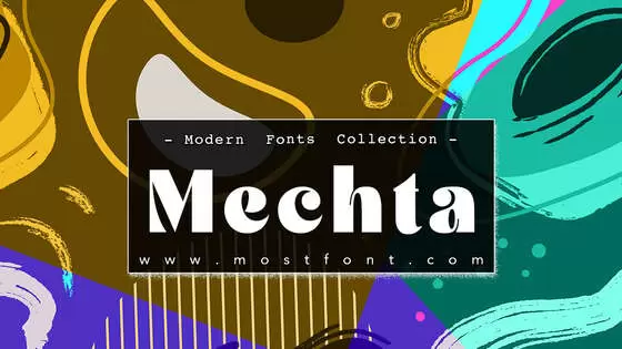 「Mechta」字体排版图片