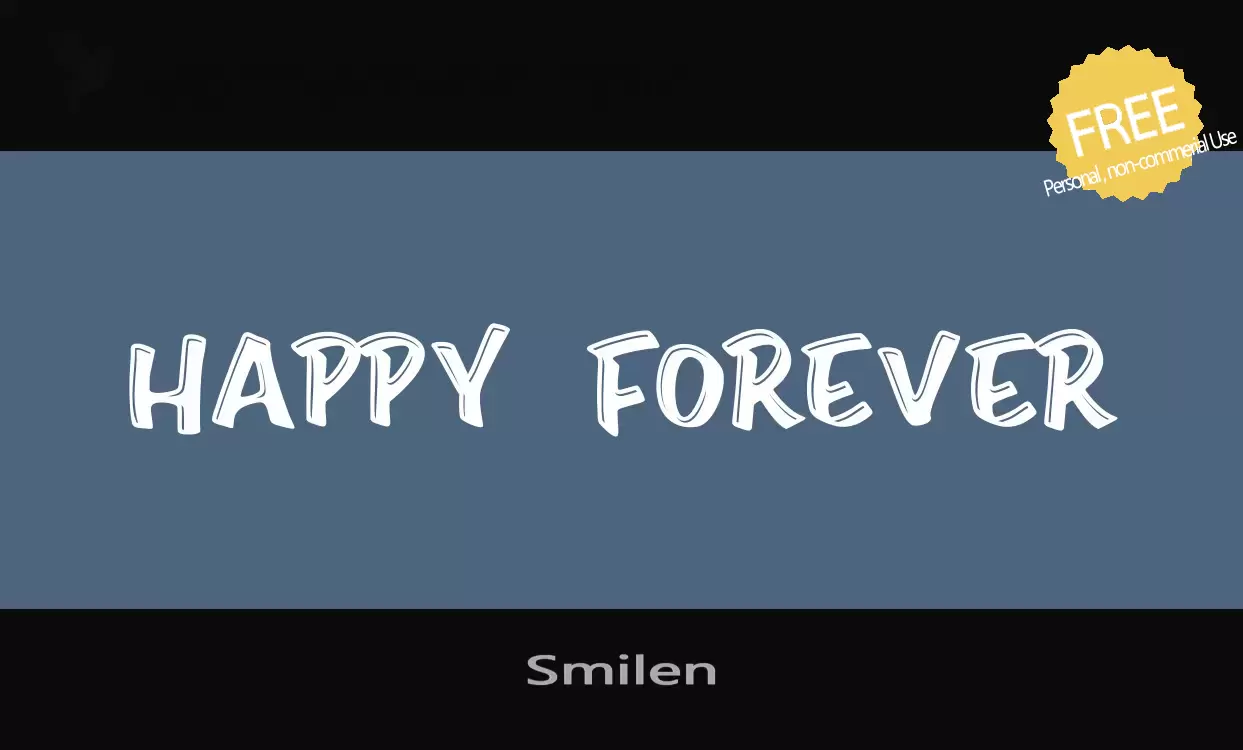 「Smilen」字体效果图