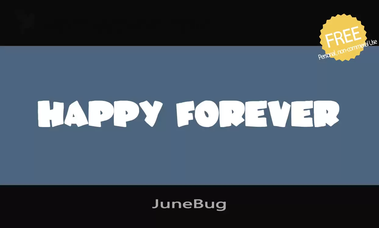 Font Sample of JuneBug