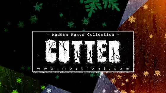 「Cutter」字体排版图片